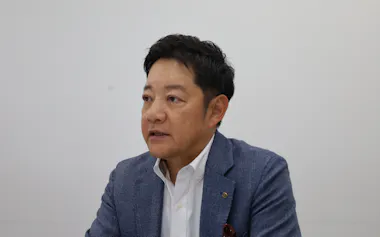 河合楽器製作所の河合健太郎社長(14日、浜松市)