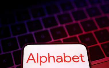 FILE PHOTO: Alphabet logo is seen in this illustration taken September 18, 2025. REUTERS/Dado Ruvic/Illustration/File Photo