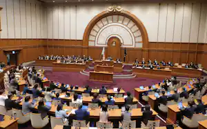 大阪市議会の定例会が開会した(15日、大阪市) 大阪市議会の定例会が開会した(15日、大阪市)