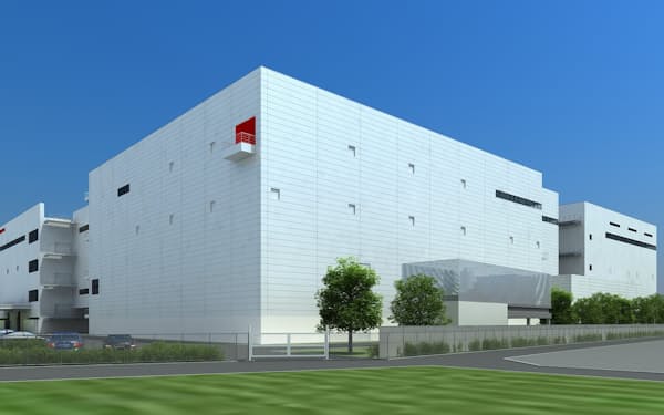 光半導体素子の増産へ浜松市に「新貝工場3棟」を建てる（完成予想図）