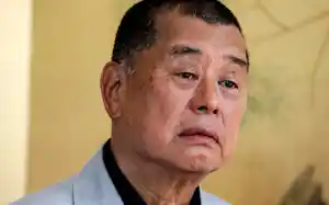 廃刊した香港の民主派新聞、アップル・デイリー創業者の黎智英氏(20年、香港)=AP 廃刊した香港の民主派新聞、アップル・デイリー創業者の黎智英氏(20年、香港)=AP