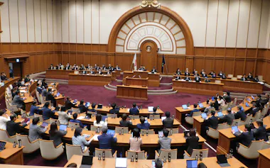 大阪市の5月議会が15日開会した(15日、大阪市)