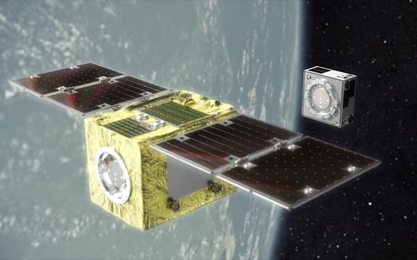 アストロスケールが開発する宇宙ごみ除去の実証実験用衛星＝アストロスケール提供