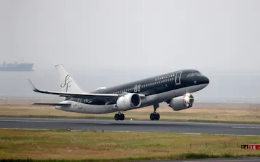 スターフライヤーの機体(北九州空港)
