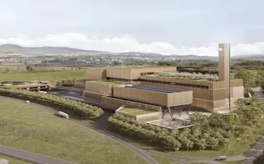 イタリアのローマ市に建設するゴミ焼却発電プラントのイメージ