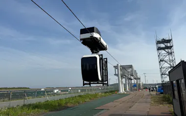 ジップ社はジッパーの福島試験線を完成させた(19日、福島県南相馬市)