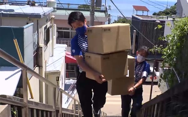 21年の静岡県熱海市での大規模土石流発生時、救援物資の輸送を行った