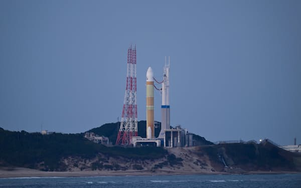 大型ロケット「H3」初号機（２月17日、種子島宇宙センター）