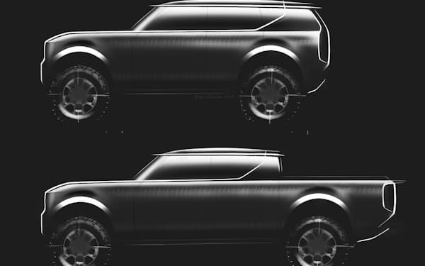 「スカウト」ブランドの電動SUVとピックアップトラックのイメージ=VW提供