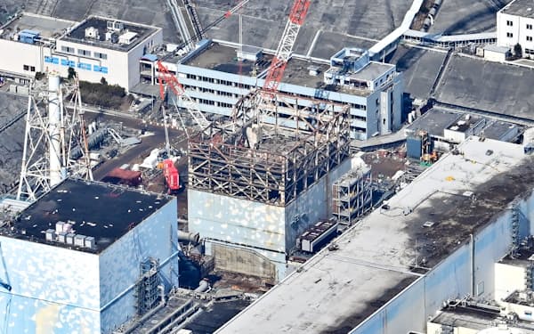 東京電力福島第１原子力発電所の１号機（3月4日）