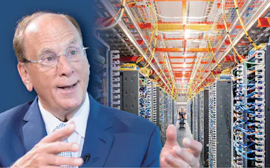 ブラックロックのフィンク氏は計算資源先物に期待=NIKKEI montage/ロイター