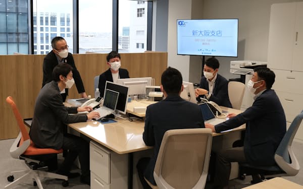 京都信用金庫は３月、法人営業に特化した新大阪支店を開いた