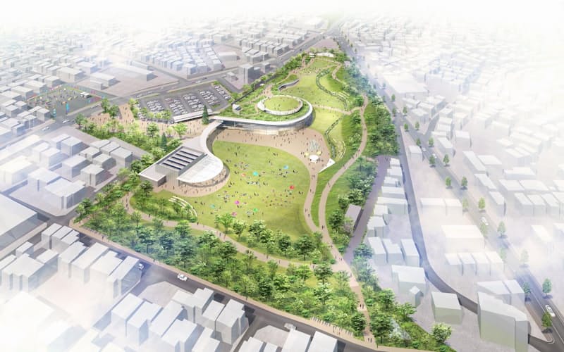 八王子市の旧医療刑務所の跡地に整備される交流拠点のイメージ 八王子市の旧医療刑務所の跡地に整備される交流拠点のイメージ