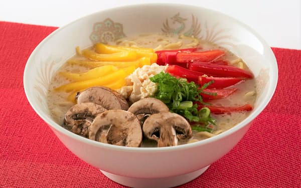 和弘食品は、米国でビーガン向けの豚骨風ラーメンスープを手がける