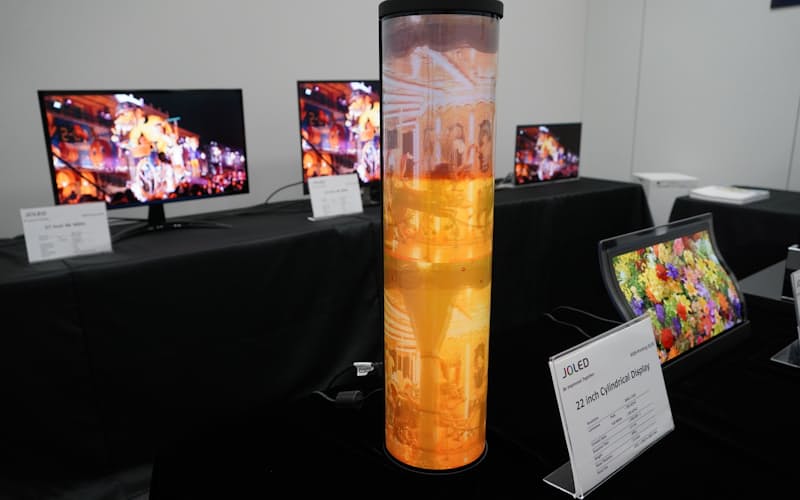 JOLEDは印刷技術を使った有機ELパネルの開発を進めていた。 JOLEDは印刷技術を使った有機ELパネルの開発を進めていた。