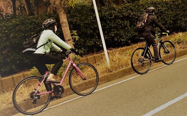茅ケ崎市役所では市職員の約12%が自転車通勤をしている