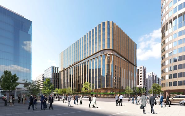 西日本シティ銀行本店本館ビルは26年1月竣工予定（イメージ）