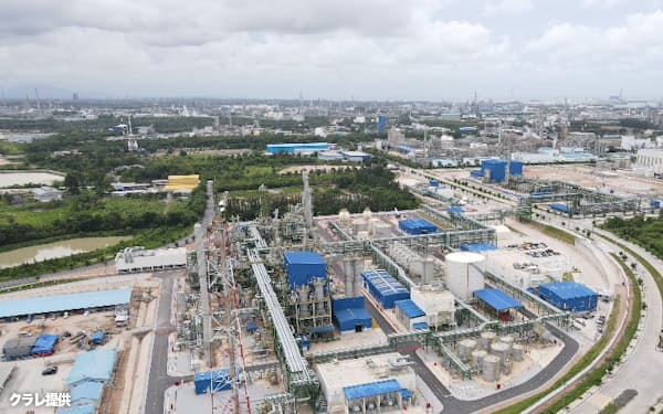 クラレがタイ東部ラヨーン県に開設した高性能樹脂工場=同社提供