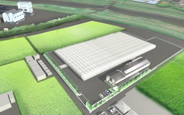 霧島酒造が新設する種苗生産施設の完成予想図