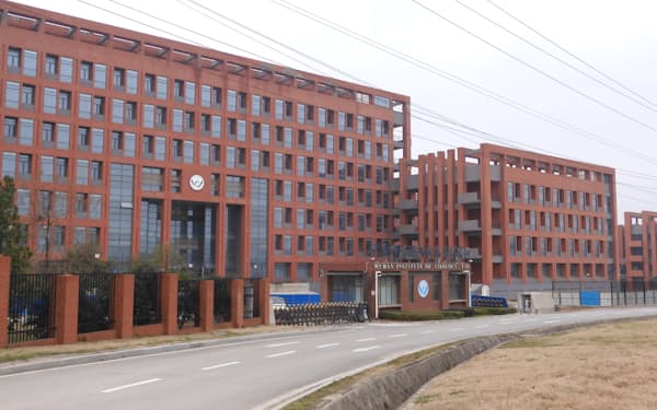 湖北省武漢市にある中国科学院武漢ウイルス研究所（2021年２月）