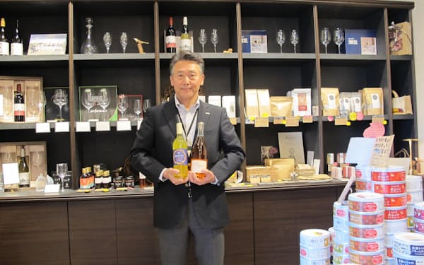 「ワインフェスティバルを開きたい」と話す井上孝志社長