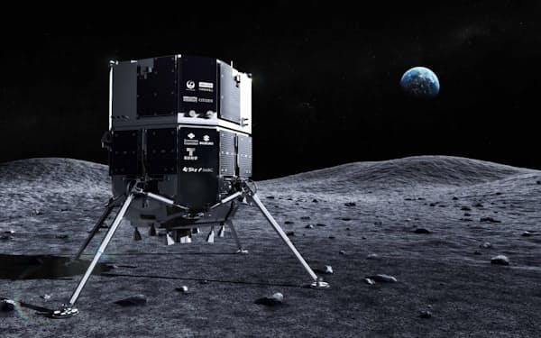 ２６日にも月面着陸に挑戦する（アイスペースの月着陸船のイメージ、同社提供）