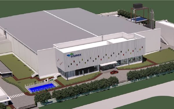シスメックスはインドのグジャラート州に新工場を設立する（写真は外観イメージ）
