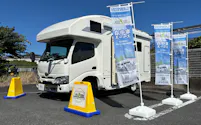 車中泊サービスを提供するローソンの駐車場(千葉県)