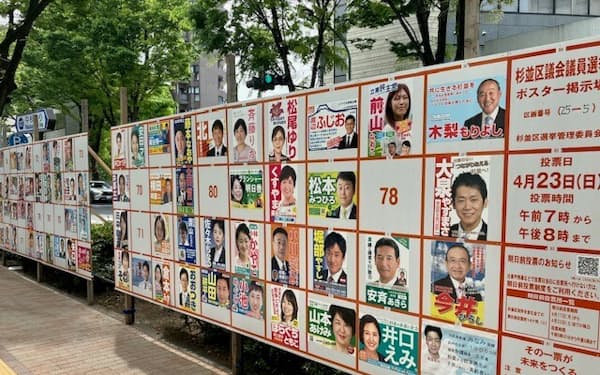 69人の候補者から1人を選ぶのはかなり難しい（東京都杉並区の区議選）