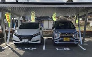 佐賀県基山町は、土日祝日にEV公用車の無料カーシェア事業を始めた（写真は基山町提供）