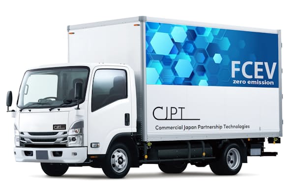 CJPTが開発した小型FCトラック（トヨタ自動車提供）