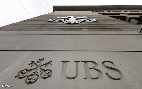 スイスの金融大手UBSの2023年1〜3月期決算は、純利益が前年同期比52%減だった=ロイター
