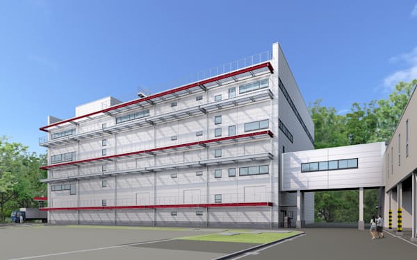 高性能センサー「LiDAR」向けに半導体センサーの工場新棟を浜松市に建てる（完成イメージ）