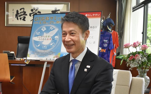 広島サミット県民会議の会長として指揮を執る湯崎英彦広島県知事