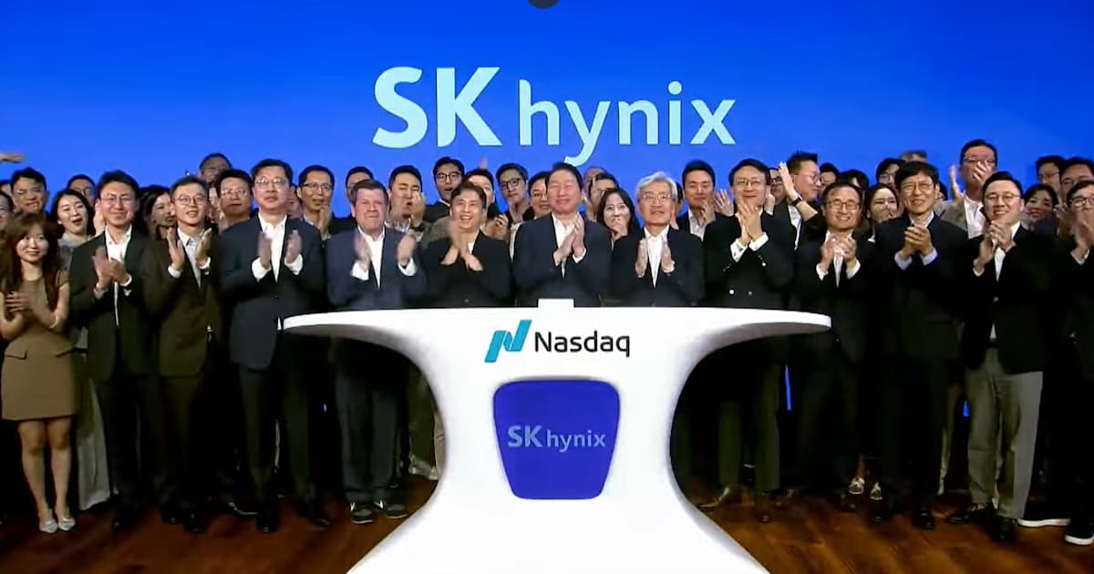 韓国SKハイニックス米上場、初値は公募比14%高 時価総額1.2兆ドル - 日本経済新聞