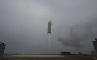 JAXAは再使用ロケットの実験機の試験を実施した=JAXA提供