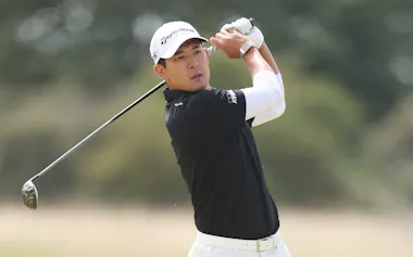 最終ラウンド、通算13アンダーで3位の中島啓太=ゲッティ共同