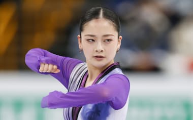 女子フリー 演技する渡辺倫果=さいたまスーパーアリーナ