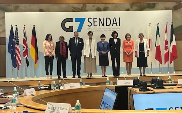 主要7カ国（G7）科学技術相会合が開幕した（12日、仙台市）