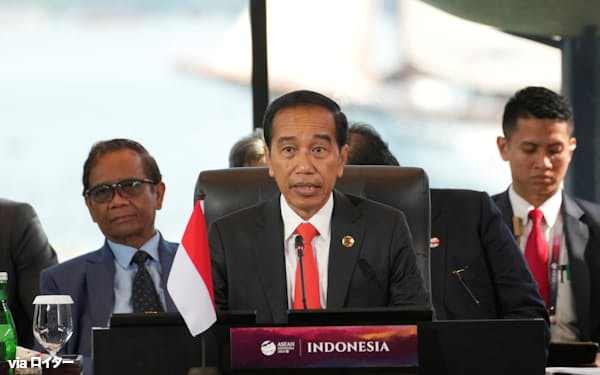 今年のASEAN議長国インドネシアもミャンマー危機への対応に苦慮している(ジョコ大統領)=ロイター
