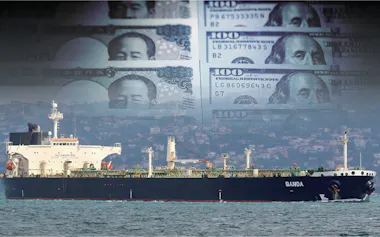 中東情勢が世界の市場に影を落としている=NIKKEI montage/ロイター