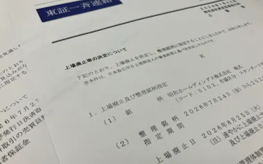 24日に昭和HDの上場廃止が決定した