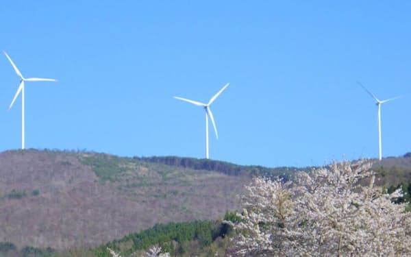 GPIは風力発電設備を国内で抱えている（岩手県）