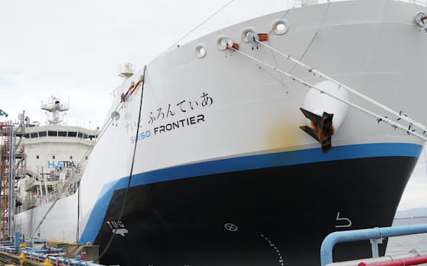 川崎重工が開発した液化水素運搬船