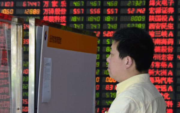 中国株式市場は盛り上がりに欠ける（中国上海市）
