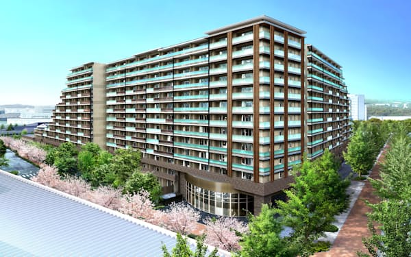 大和ハウスが昭島市に建設する大規模マンション(イメージ)