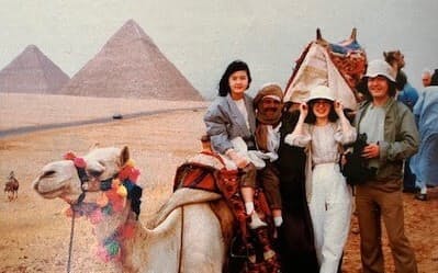 エジプトに家族旅行（1985年）