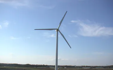 日本風力開発が電力小売りに使う風力(千葉県銚子市)