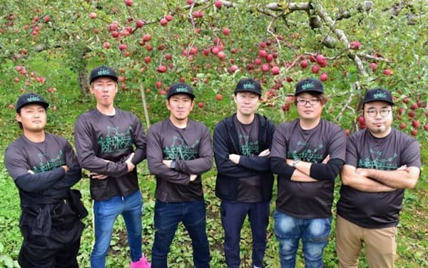 青森県産リンゴの担い手育成に取り組む若手農家グループ