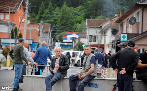コソボ北部では緊張が高まっている(5月31日)=ロイター